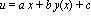 u = a*x+b*y(x)+c